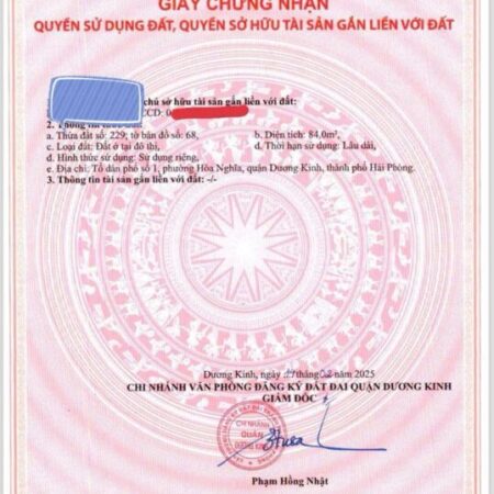 BÁN LÔ ĐẤT TUYẾN 2 HÒA NGHĨA – GẦN VINHOMES DƯƠNG KINH – GIÁ CHỈ 23,x TRIỆU/M²! ZALO 0567 222 555 BÁN LÔ ĐẤT TUYẾN 2 HÒA NGHĨA – GẦN VINHOMES DƯƠNG KINH – GIÁ CHỈ 23,x TRIỆU/M²! ZALO 0567 222 555