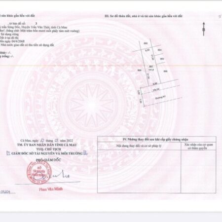 Bán đất nền dự án tại Thị trấn Sông Đốc, 28 triệu, 141.8m2, hàng hiếm