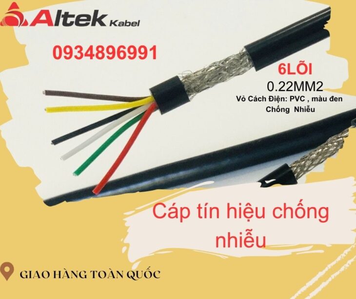 Cáp tín hiệu chống nhiễu 6x 0.22mm²- Altek Kabel Hà Nội, Đà Nẵng, Hồ Chí Minh