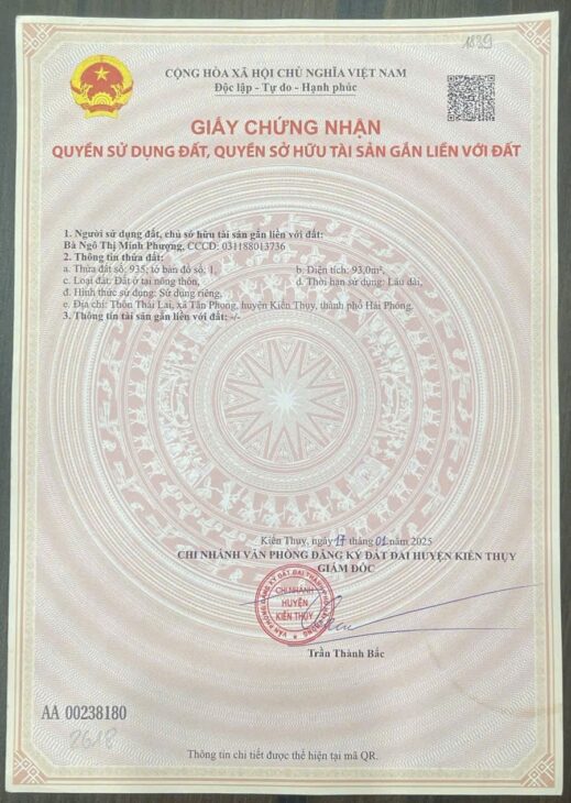 Chỉ 1,6x tỷ sở hữu ngay lô đất hiếm 200m² ngang 12m tại Tân Phong, Kiến Thụy – Giá tốt cho đầu tư