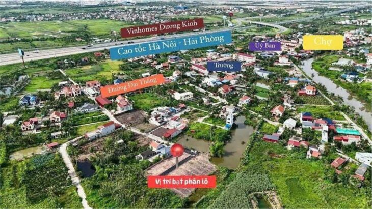 Đất Hòa Nghĩa – ngõ ô tô, gần Vinhomes Dương Kinh giá chỉ 1.x tỷ ZALO 0567 222 555