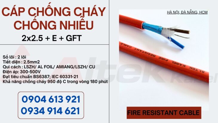 Phân phối cáp chống cháy chống nhiễu Altek Kabel Đà Nẵng,Hà Nội, HCM