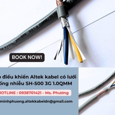 Cáp điều khiển Altek kabel có lưới chống nhiễu SH-500 3G 1.0QMM Cáp điều khiển Altek kabel có lưới chống nhiễu SH-500 3G 1.0QMM
