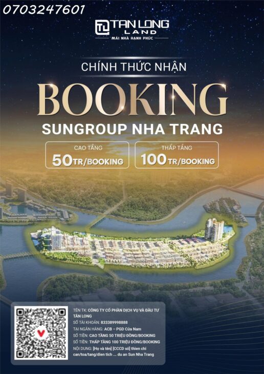 DỰ ÁN KHU ĐÔ THỊ HỖN HỢP SUNGROUP TẠI NHA TRANG KHÁNH HÒA