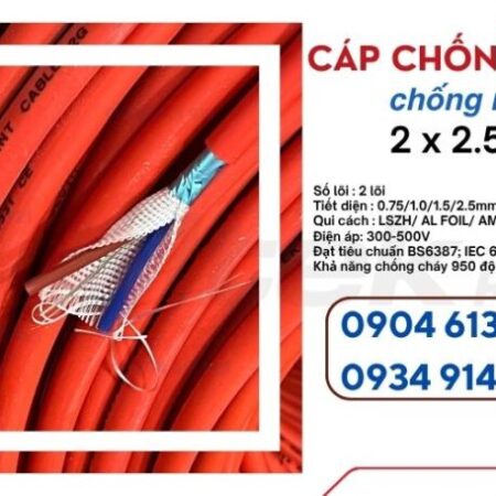 Dây tín hiệu chống nhiễu chống cháy 2×1.0 Altek – sẵn kho HCM
