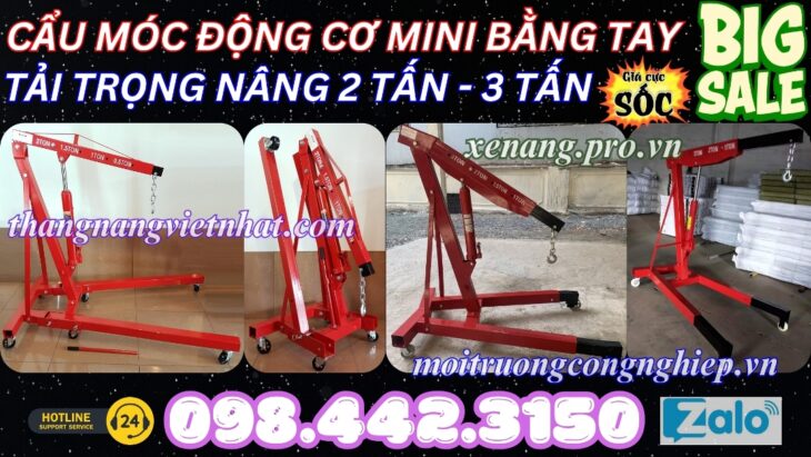 Cẩu thủy lực mini bằng tay