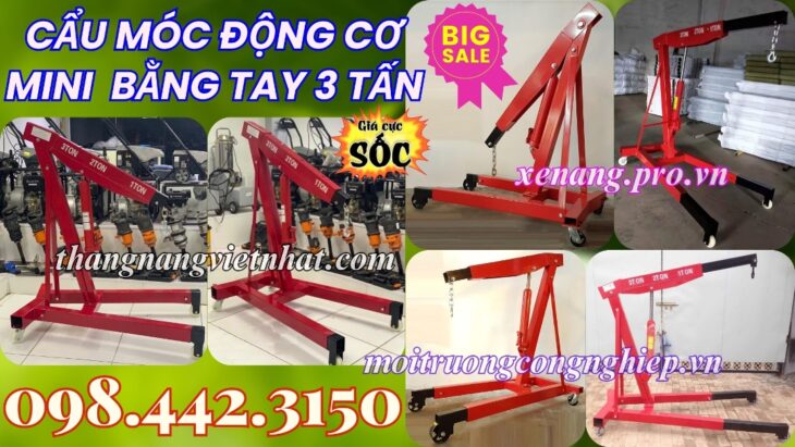 Cẩu thủy lực mini bằng tay