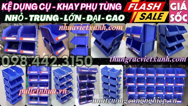 Kệ dụng cụ xếp tầng nhỏ – trung – lớn – đại – cao