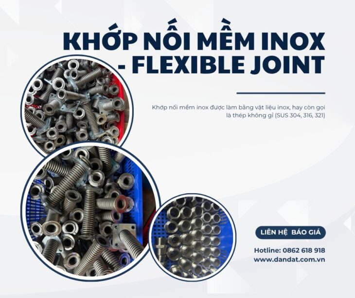 Khớp Nối Mềm Inox Máy Nén Khí/Bù Trừ Áo/Bù Trừ Pasty/Khớp Giãn Nở Nhiệt Inox/Khớp Nối Mềm Thủy Lực