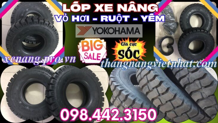 Vỏ xe nâng bánh hơi Yokohama