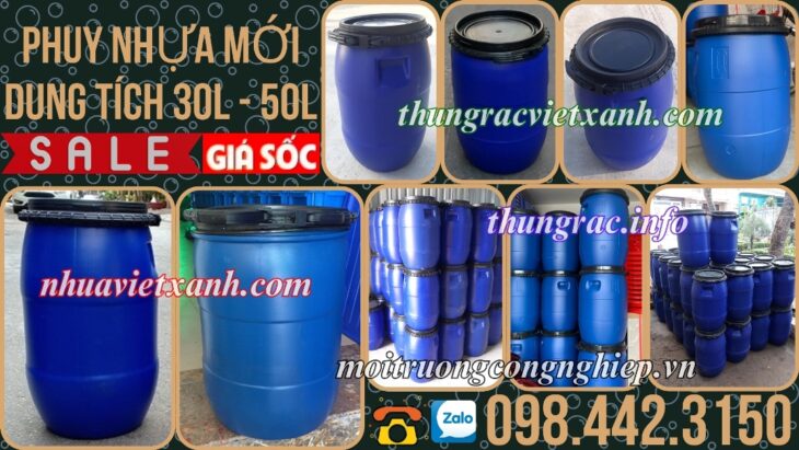 Thùng phuy nhựa đai nhựa