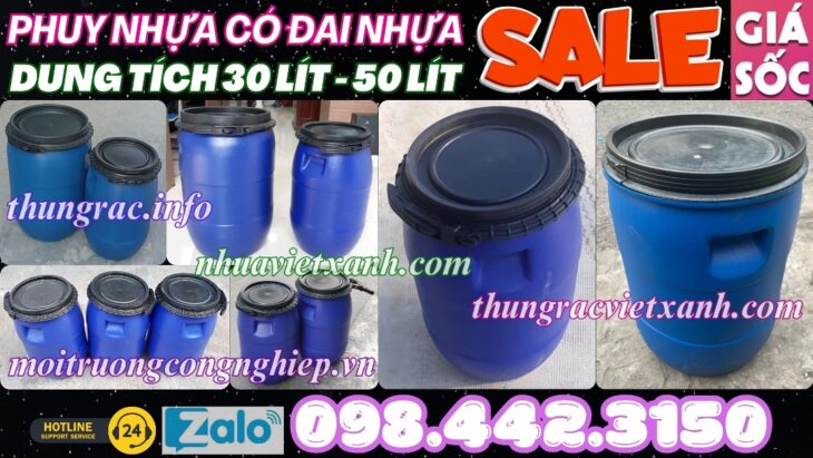 Thùng phuy nhựa đai nhựa