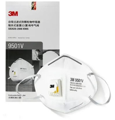 Khẩu Trang 3M – 9501V Có Van (Qua Tai)