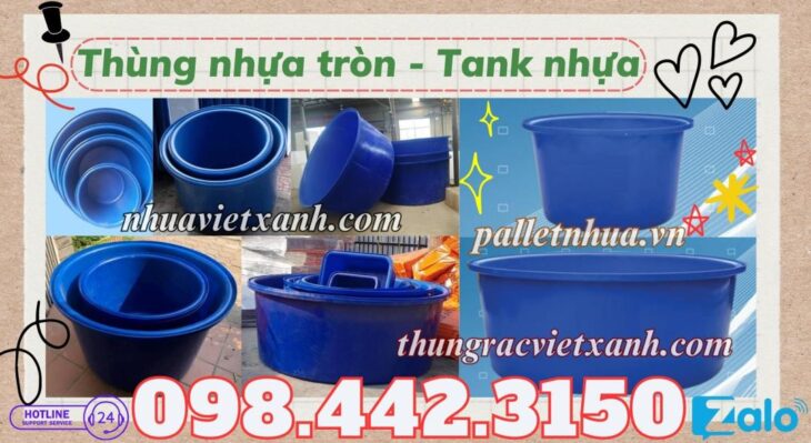 Thùng nhựa tròn dung tích lớn
