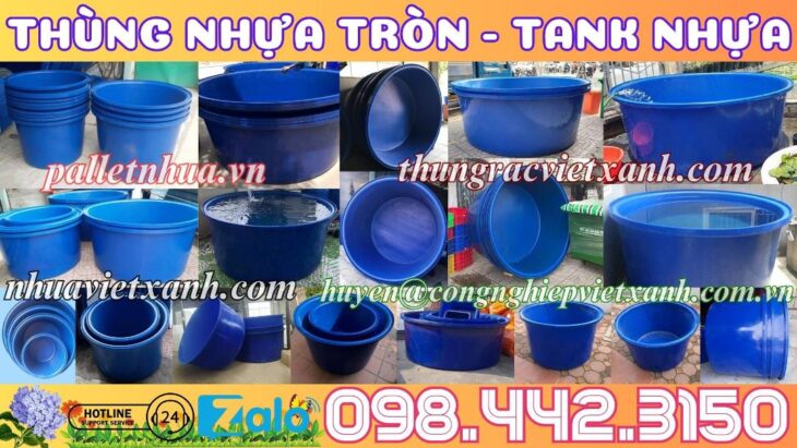 Thùng nhựa tròn dung tích lớn