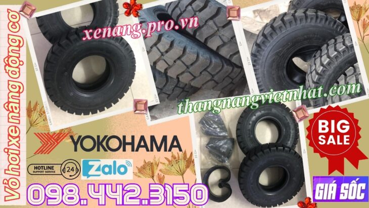 Vỏ xe nâng bánh hơi Yokohama