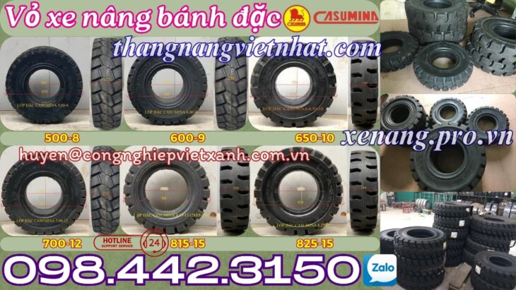 Vỏ xe nâng bánh đặc CASUMINA
