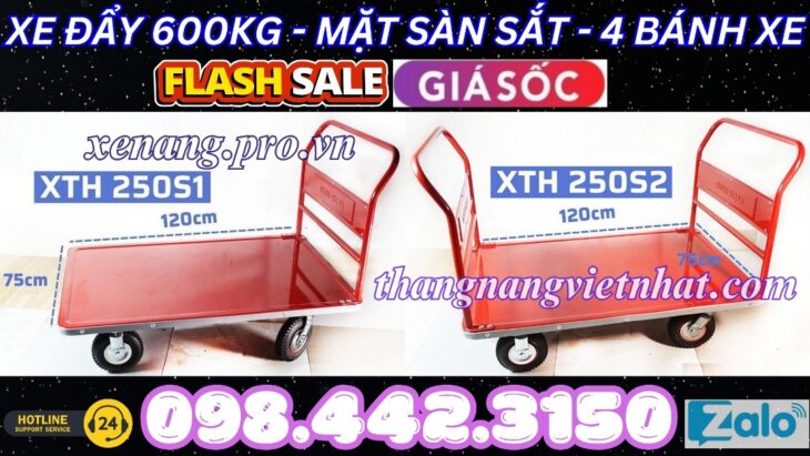 Xe đẩy hàng 600kg XTH250S1 – XTH250S2