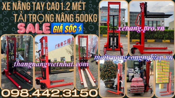 Xe nâng cao mini 500kg nâng cao 1200mm A0.5T/1.2M – NIULI