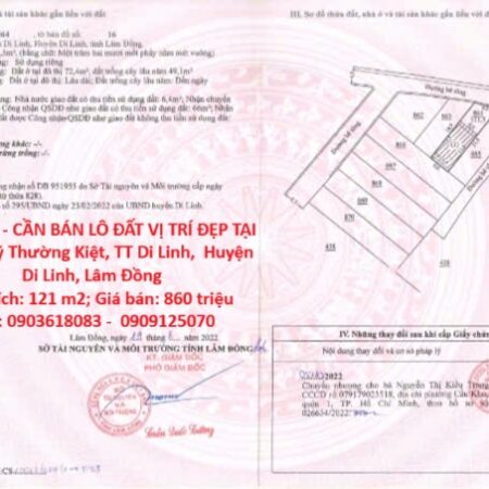 HOT HOT – CẦN BÁN LÔ ĐẤT VỊ TRÍ ĐẸP TẠI đường Lý Thường Kiệt, TT Di Linh, Huyện Di Linh, Lâm Đồng HOT HOT – CẦN BÁN LÔ ĐẤT VỊ TRÍ ĐẸP TẠI đường Lý Thường Kiệt, TT Di Linh, Huyện Di Linh, Lâm Đồng