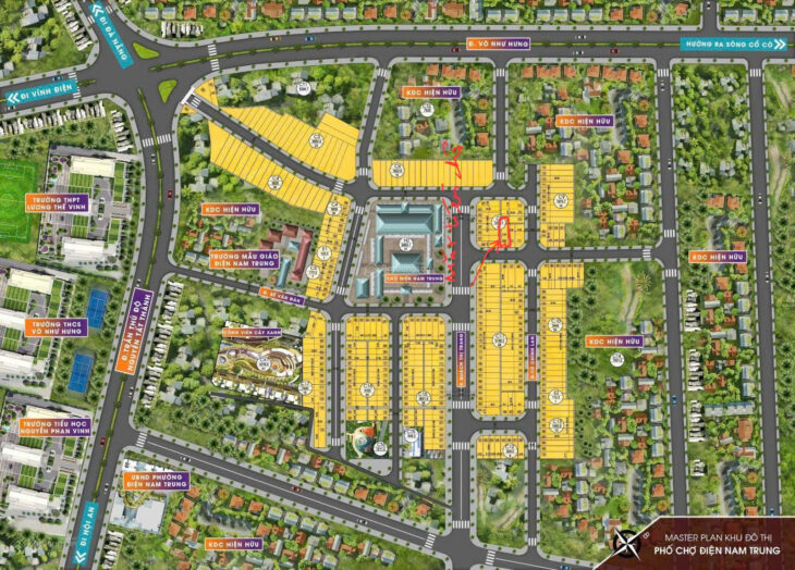 ► Đối Diện Chợ Điện Nam Trung, 120m2, ngang 6m, 3 mặt thoáng, tiềm năng kinh doanh cực tốt, 2.7x tỷ