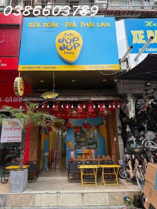 NHÀ MẶT PHỐ CỔ NGỌC LÂM – 55M² – 2 TẦNG – MẶT TIỀN 3.3M – VIEW CÔNG VIÊN – DÒNG TIỀN 30–35TR/THÁNG