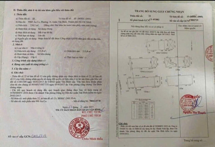 Bán nhà mặt tiền 1 hầm 9 tầng 9.3x32m giá 95 tỷ Đường Âu Cơ