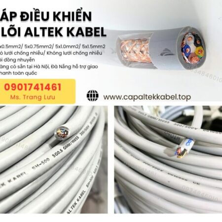 Cáp điều khiển 5×0.5/5×0.75/5×1.0/5×1.5 Altek Kabel