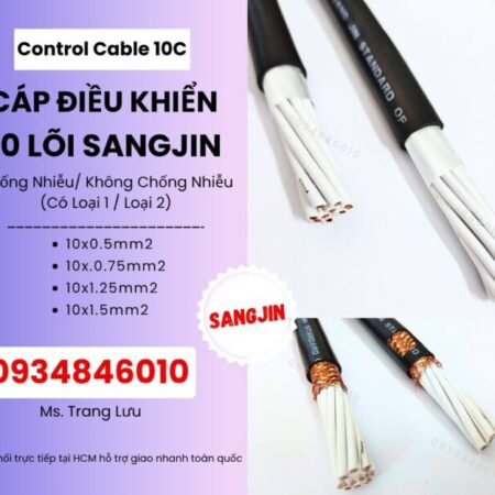 Cáp điều khiển Sangjin 10×0.5/10×0.75/10×1.25/10×1.5 Cáp điều khiển Sangjin 10×0.5/10×0.75/10×1.25/10×1.5