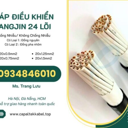 Cáp điều khiển Sangjin 24×0.5/24×0.75/24×1.25/24×1.5 Cáp điều khiển Sangjin 24×0.5/24×0.75/24×1.25/24×1.5