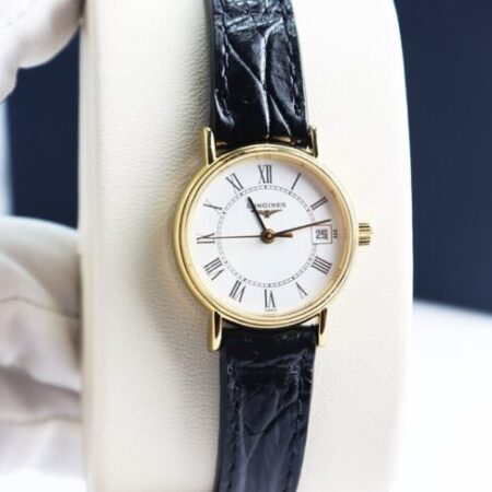 Đồng Hồ Nữ : Longines Presence dây da – Mạ Vàng PVD, Lướt siêu đẹp – full hộp…