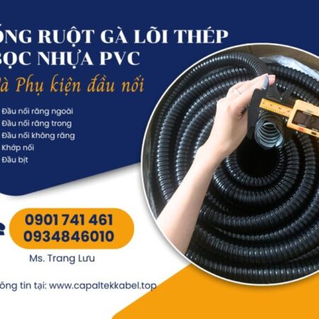 Ống ruột gà lõi thép bọc nhựa, ống sun sắt bọc nhựa