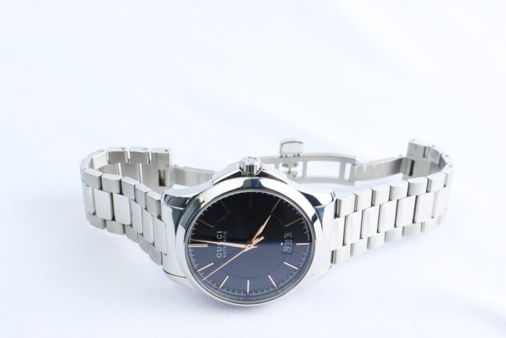 Đồng Hồ Nam GUCCI G-Timeless Automatic dây thép / Thiết kế lộ máy – Size 38mm FullBox