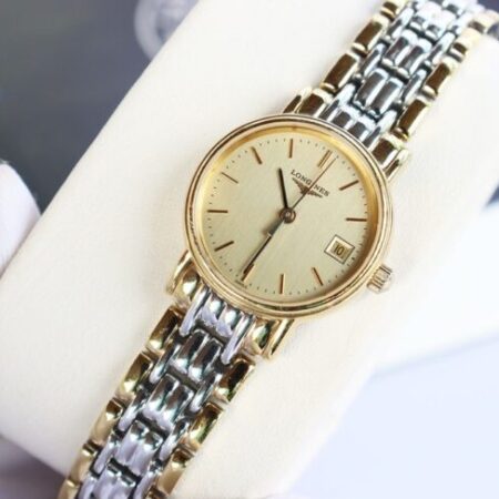 Đồng Hồ Nữ : Longines Presence L4.220.2.32.7 – Demi Vàng, dây thép, Lướt siêu đẹp…