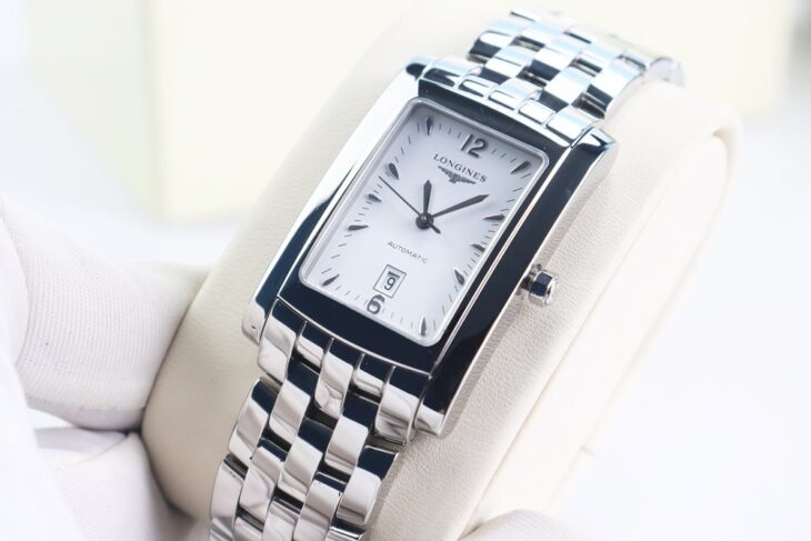 ĐH Nam : Longines DolceVita L5.657.4.16.6 Automatic – Dây Thép, mặt trắng Fullbox..