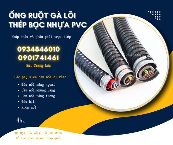 Ống ruột gà lõi thép/ Ống sun sắt bọc nhựa/ Ống kẽm đàn hồi