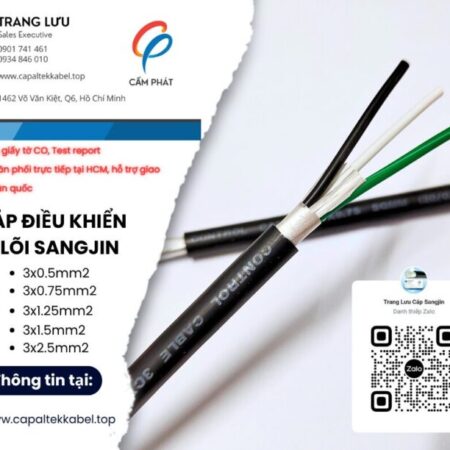 Cáp điều khiển Sangjin 3 lõi giá xưởng tại Hồ Chí Minh Cáp điều khiển Sangjin 3 lõi giá xưởng tại Hồ Chí Minh