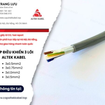Cáp điều khiển Altek Kabel 3 lõi giá xưởng tại Hà Nội, Đà Nẵng
