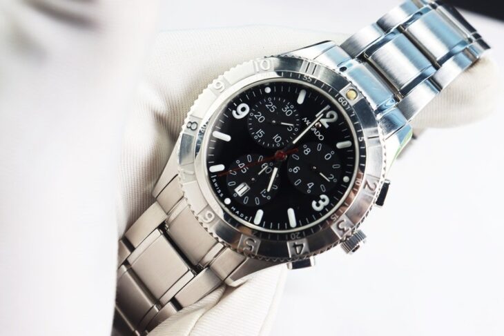 ĐH Nam : Movado 6 Kim Chronograph bấm giờ thể thao, Size 38mm Fullbox…