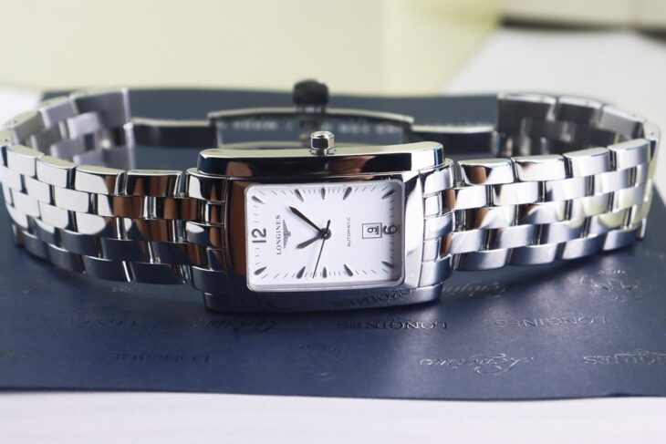 ĐH Nam : Longines DolceVita L5.657.4.16.6 Automatic – Dây Thép, mặt trắng Fullbox..