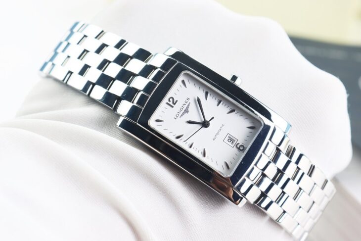 ĐH Nam : Longines DolceVita L5.657.4.16.6 Automatic – Dây Thép, mặt trắng Fullbox..