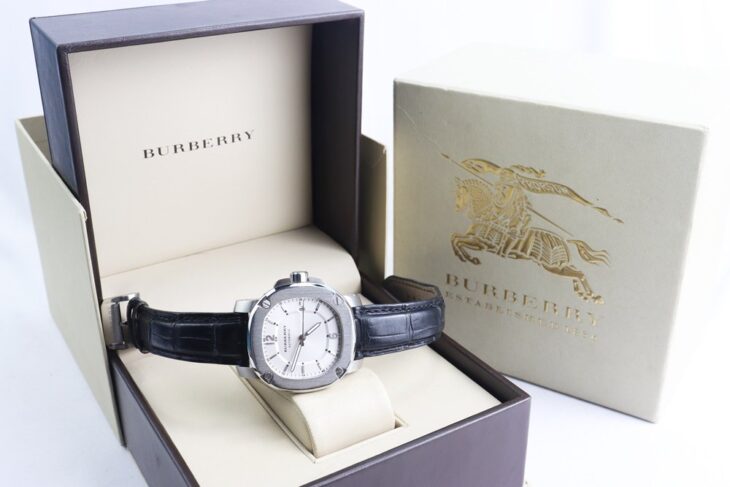 Đồng Hồ Nam : Burberry Britain Automatic, Dây Da, Size 43mm – Fullbox…