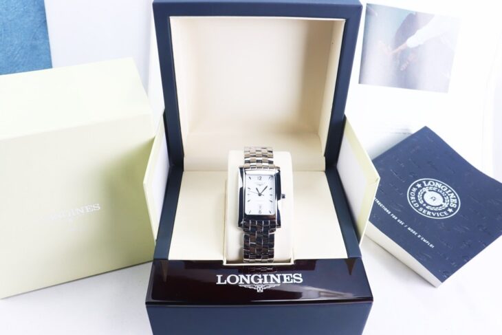 ĐH Nam : Longines DolceVita L5.657.4.16.6 Automatic – Dây Thép, mặt trắng Fullbox..