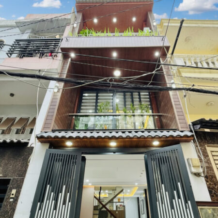 L1575 ⭐️ cạnh CV Làng Hoa Gò Vấp, SHR, Vuông, HXH, 4 tầng, 3.5x12m, 5.x tỷ