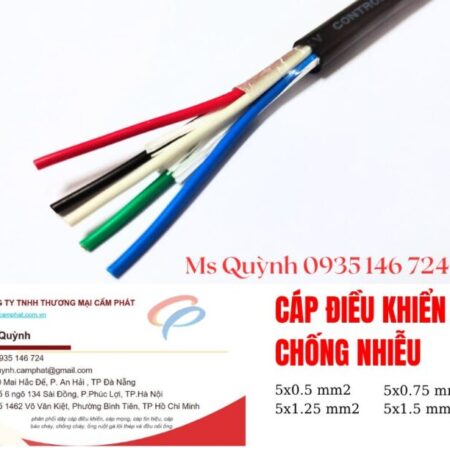 Cáp điều khiển Sangjin 5×0.5, 5×0.75, 5×1.25 Hồ Chí Minh Cáp điều khiển Sangjin 5×0.5, 5×0.75, 5×1.25 Hồ Chí Minh