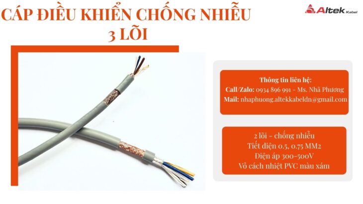 CÁP ĐIỀU KHIỂN 3 X 1.5 ALTEK KABEL SH-500 ĐÀ NẴNG – HỒ CHÍ MINH