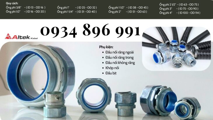 Ống Ruột Gà Lõi Thép Bọc Nhựa Và Đầu Nối Nghệ An, Thanh Hóa, Hà Tĩnh