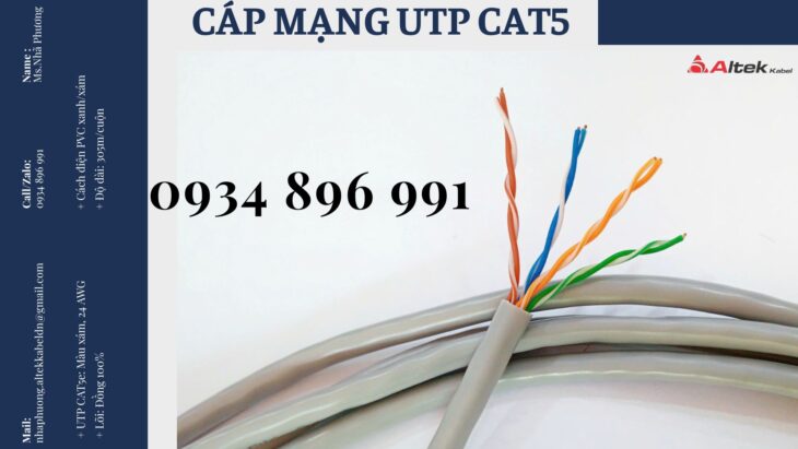 Cáp Mạng Cat5e 24awg Đà Nẵng, Hà Nội, Hồ Chí Minh