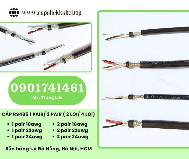 Cáp Rs485 1 Pair, 2 Pair (2 Lõi/4 Lõi) – Chính Hãng Altek Kabel