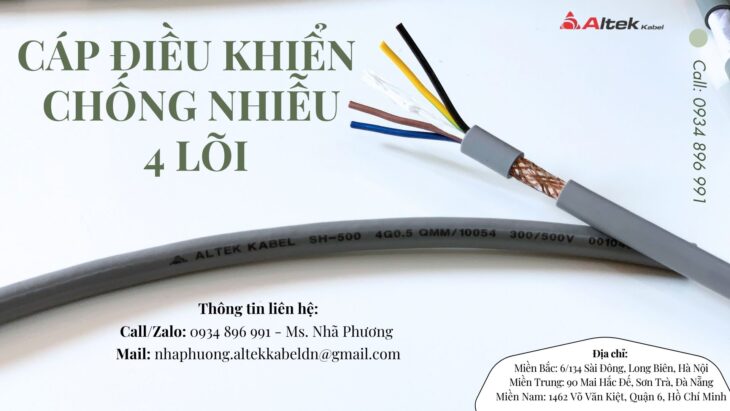 CÁP ĐIỀU KHIỂN 4 X 0.75 MM2 GIAO NGAY
